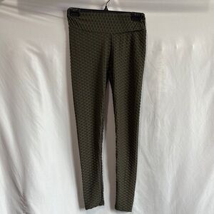 Stella Luce Green Leggings with Geometric Pattern